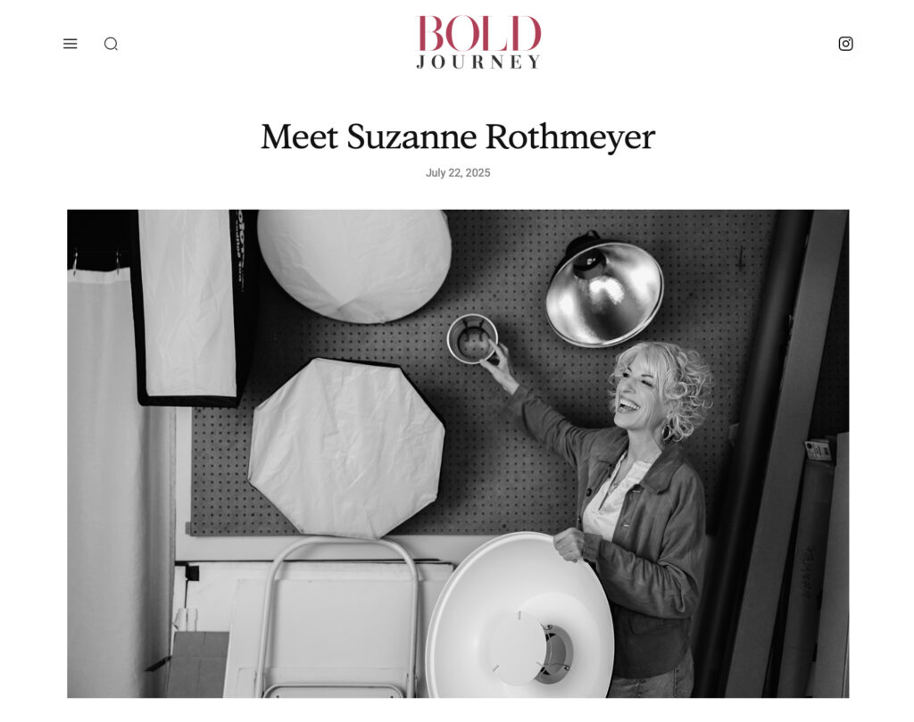 interview with Bold Journey magazine suzanne rothmeyer photography